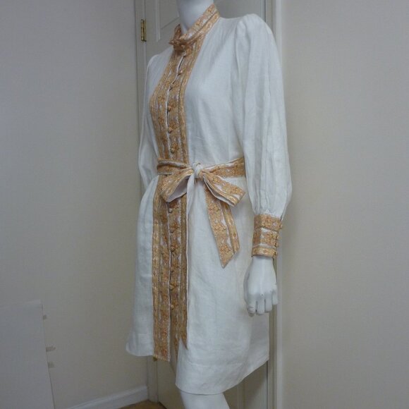 LUG VON SIGA Florence Long Sleeve Linen Short Dress - Picture 5 of 7